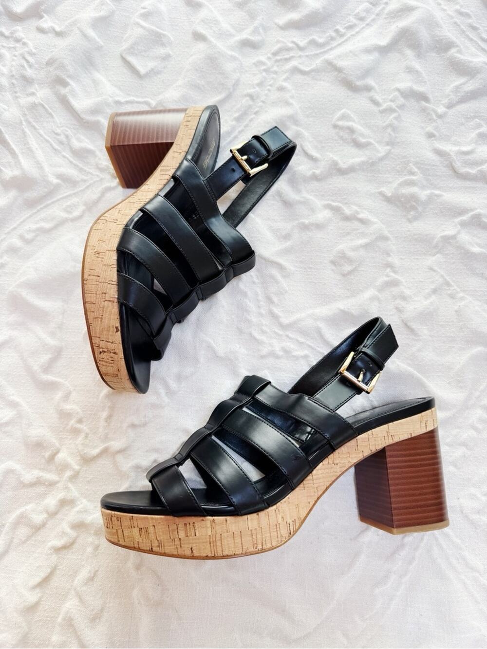 Michael Korks Black Platform Sandal Size 11 New